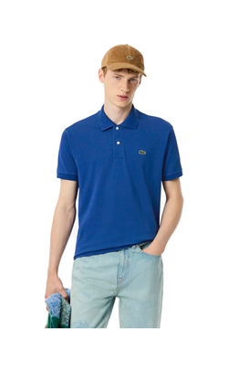 1212 C4X POLO SS  COTONE BLUETTE